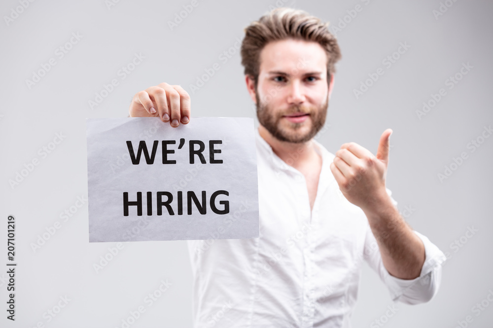 Employment concept - We Are Hiring Employment concept - We Are Hiring