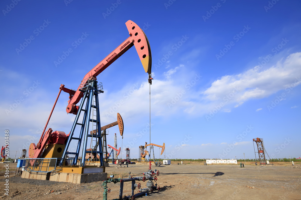 Oil pipeline in oil field Oil pipeline in oil field