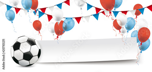 Paper Banner Buntings Balloons Russia