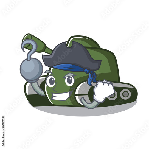 Pirate tank character cartoon style