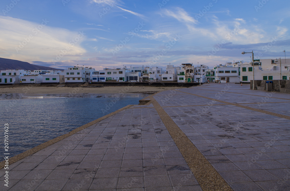 Famara, Lanzarote island. Atlantic ocean. Canary islands in Spain 