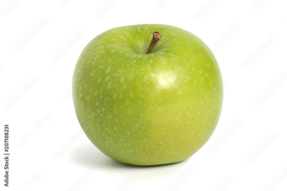 Green apple isolated on white background Green apple isolated on white background