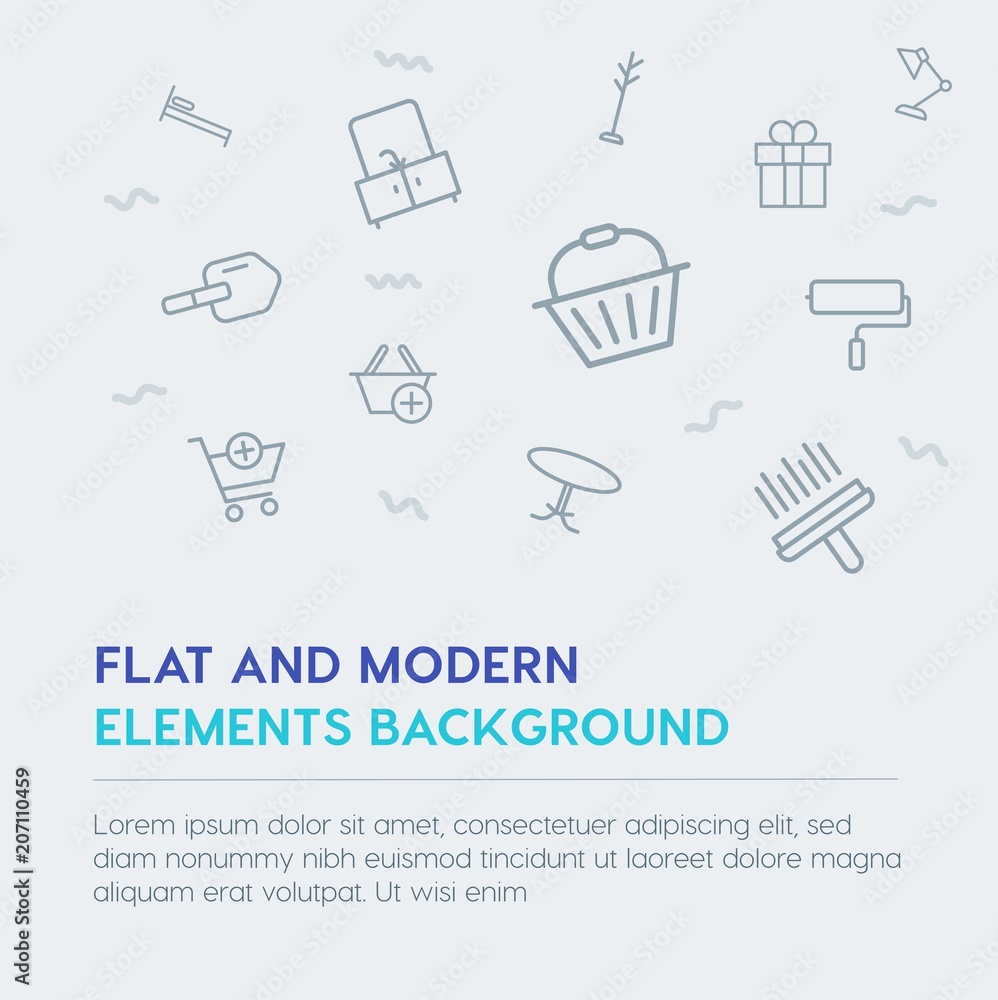 shopping, furniture, housekeeping outline vector icons and elements background concept on grey background.Multipurpose use on websites, presentations, brochures and more shopping, furniture, housekeeping outline vector icons and elements background concept on grey background.Multipurpose use on websites, presentations, brochures and more