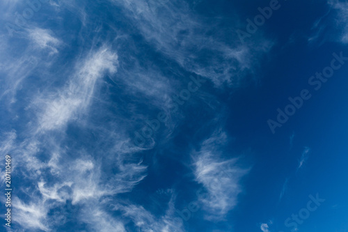Blue sky background, weather.