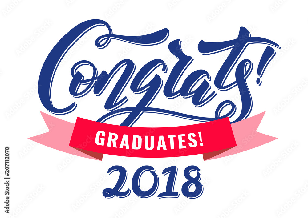 Fototapeta premium congrats graduates class