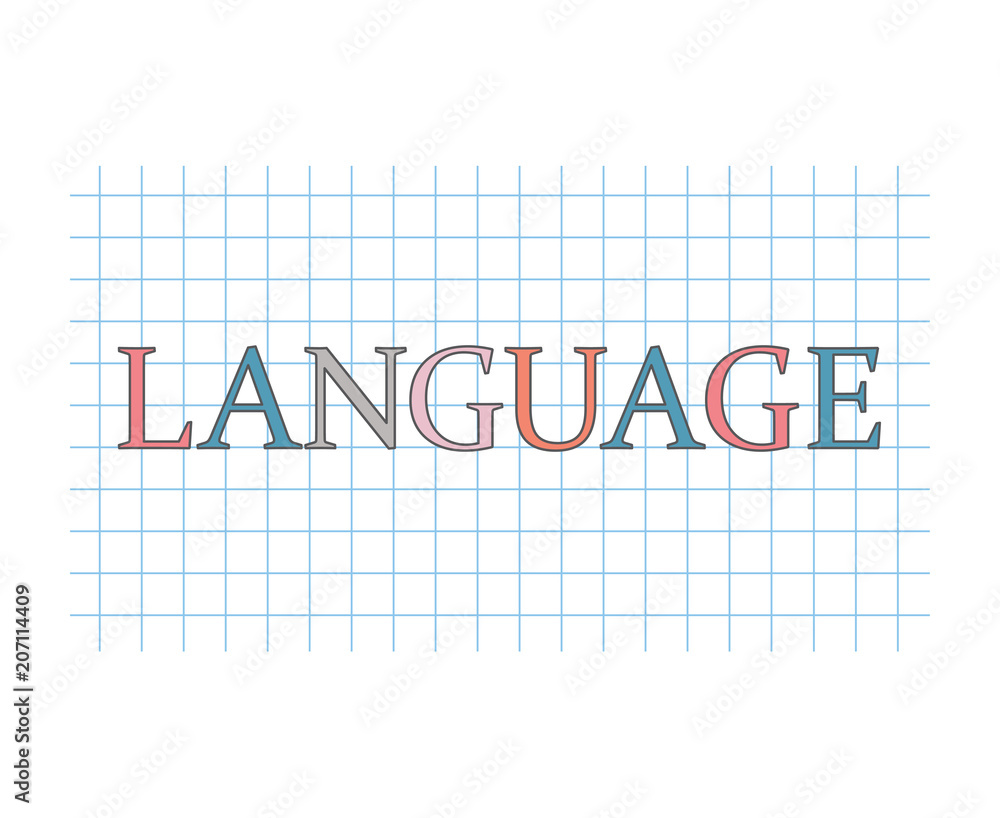language concept- vector illustration