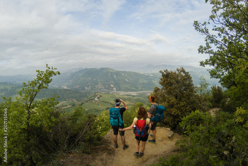Naklejka premium Via degli Dei, Bologna Firenze