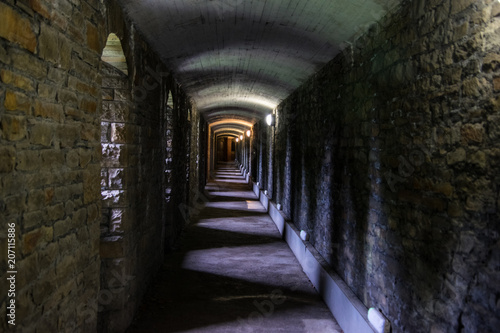 A long  dark tunnel 