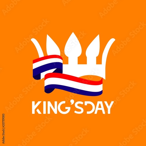 King's Day Vector Template Design Illustration