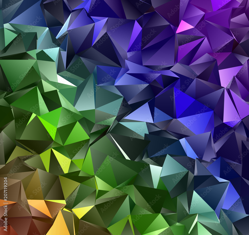 Abstract Low-Poly triangular modern background Abstract Low-Poly triangular modern background