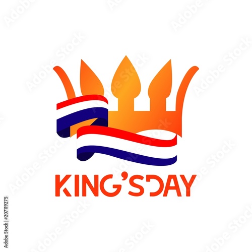 King's Day Vector Template Design Illustration