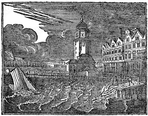 Amsterdam, capital of the Netherlands (from Das Heller-Magazin, January 18, 1834)