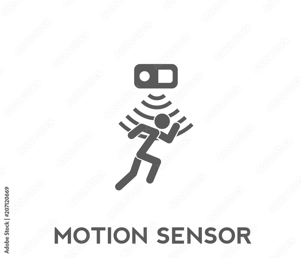 Motion sensor icon black