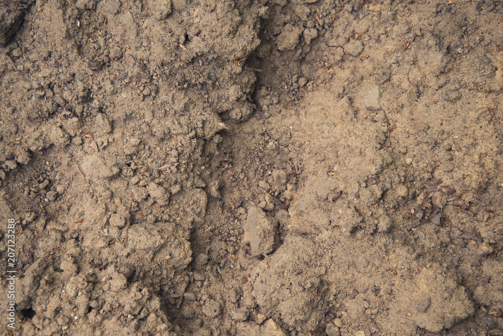 Abstract background of brown ground closeup Abstract background of brown ground closeup