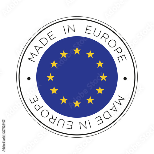 Made in Europe flag icon.