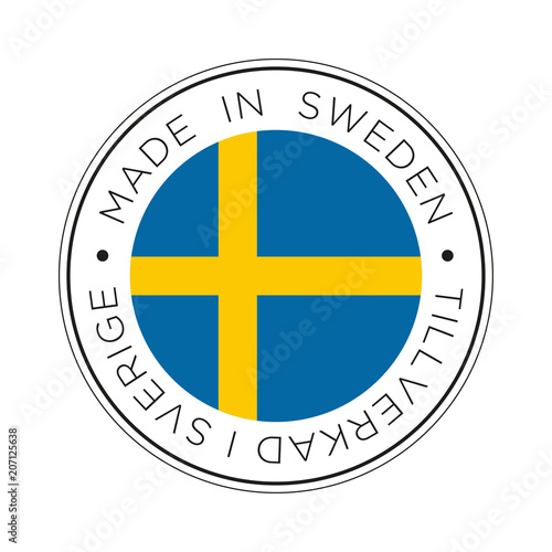 Made in Sweden flag icon.