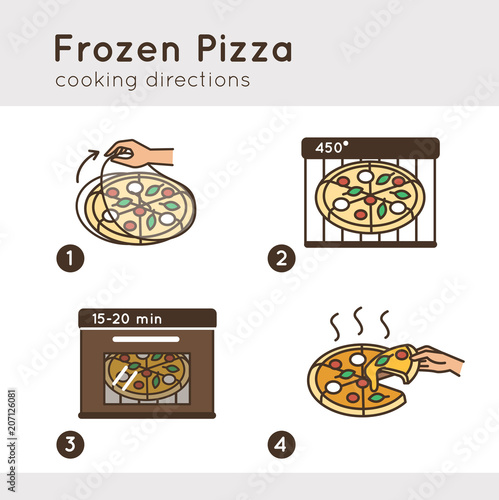 frozen pizza instructions