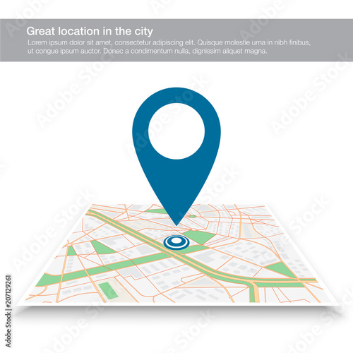 pin on the map