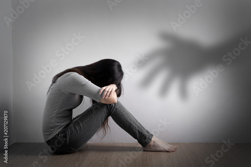 woman with sexual harassment