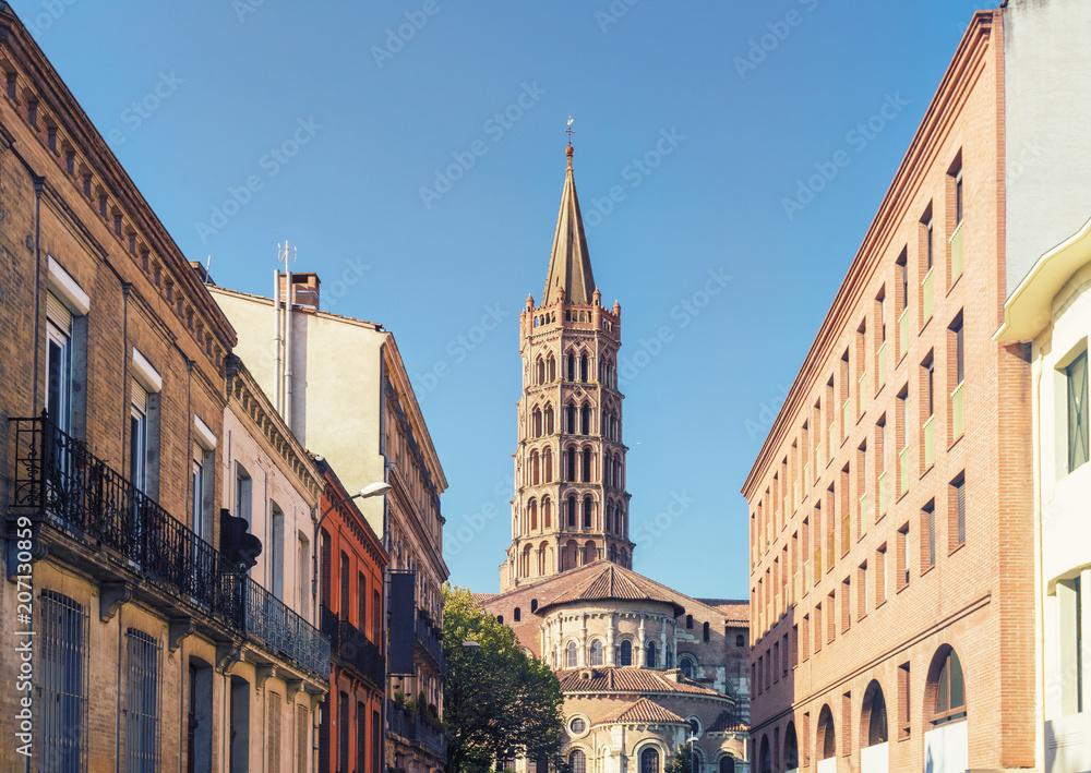 France, Haute-Garonne, Toulouse, Old town, Basilica of Saint Sernin France, Haute-Garonne, Toulouse, Old town, Basilica of Saint Sernin