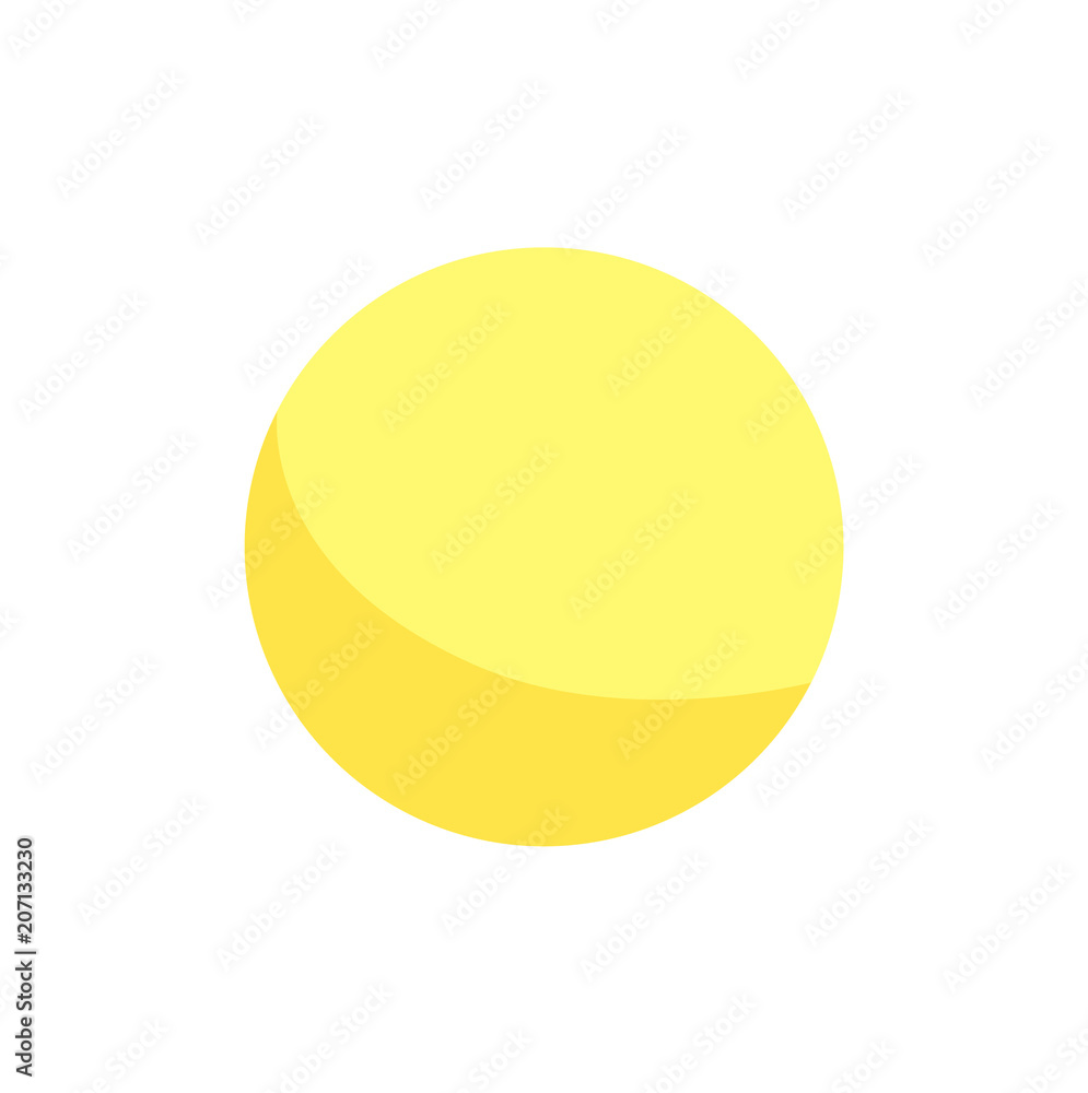 Yellow Spehere Layout, Geometric Figure Banner