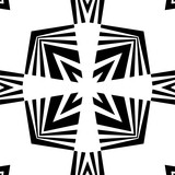 Abstract decorative pattern in a black - white colors