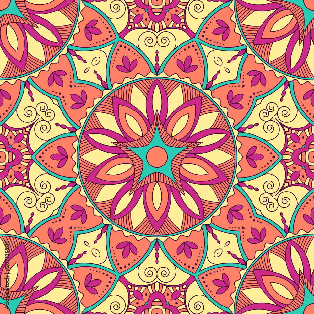 Hand drawn ornamental seamless pattern. Vector Illustration Hand drawn ornamental seamless pattern. Vector Illustration