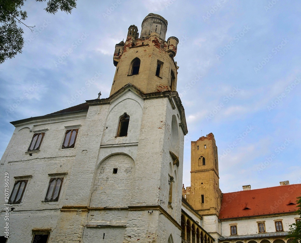 Fototapeta premium Ruins of castle in Breclav town in South Moravian Region of Czech Republic