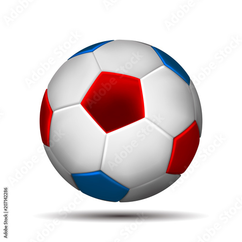 Soccer ball in color of russian flag I