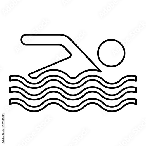 Strand Icon - Baden erlaubt