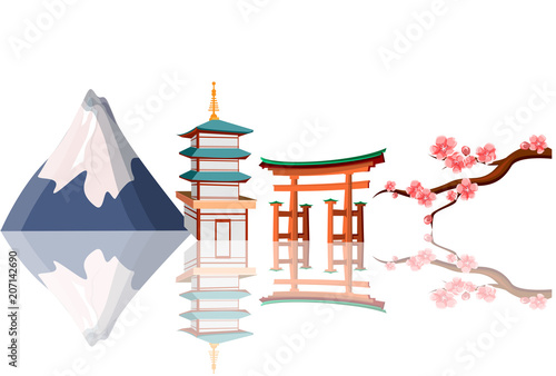 White Japanese traditional background.