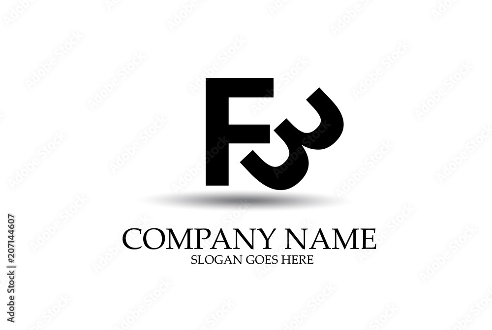 FB Abstract Letter Identity Logo Design Vector. FB Abstract Letter Identity Logo Design Vector.