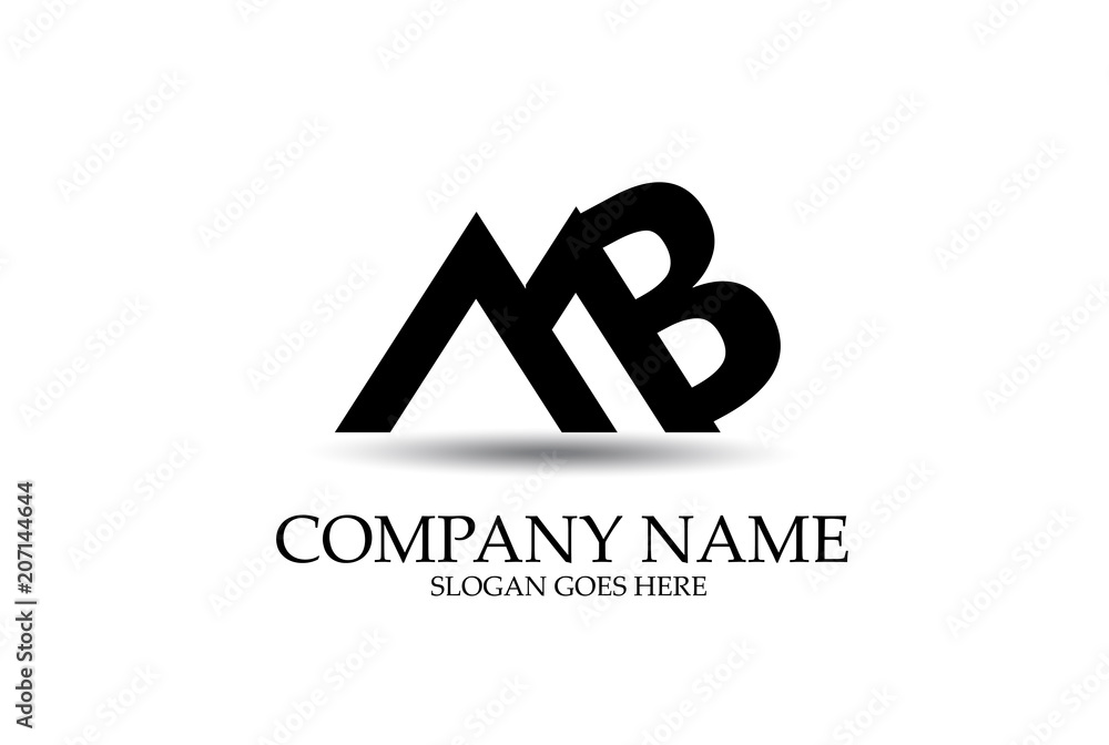 MB Letter Identity Logo Design Vector. MB Letter Identity Logo Design Vector.