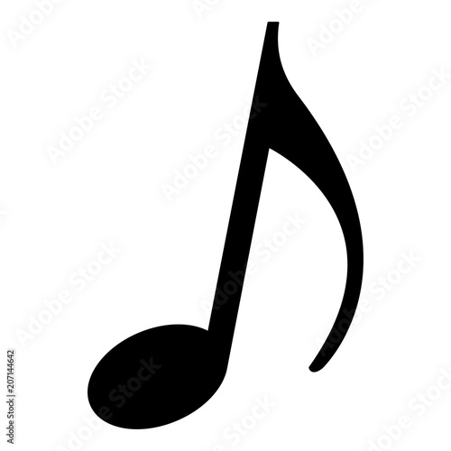 music note melody song image vector illustration black and white