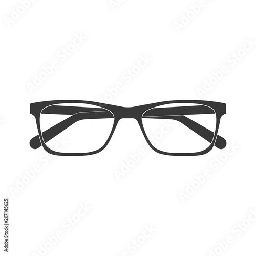 glasses icon. flat design on a white background. vector icon