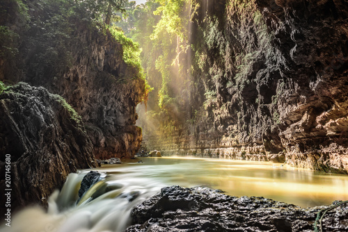 Fototapet Green Canyon, Pangandaran, Indonesia