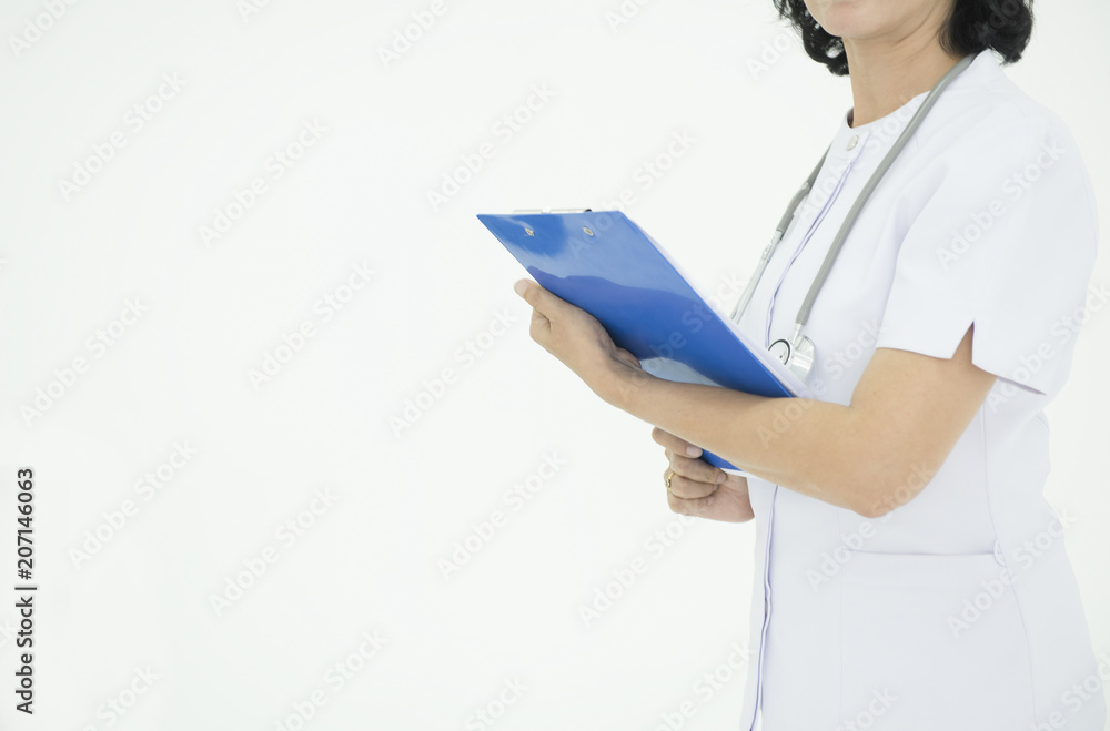 female nurse holding clipboard in hospital female nurse holding clipboard in hospital