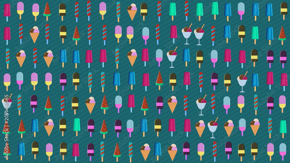 ice cream wallpaper, summer concept