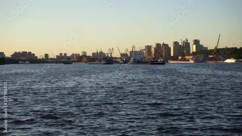 View to Moscow river port
