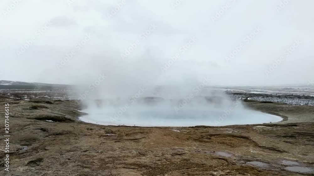 Swirling Steam from Hot Volcanic Springs Swirling Steam from Hot Volcanic Springs