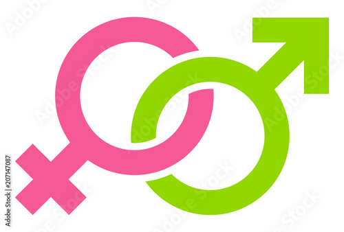 Icons Female Male Pink/Green