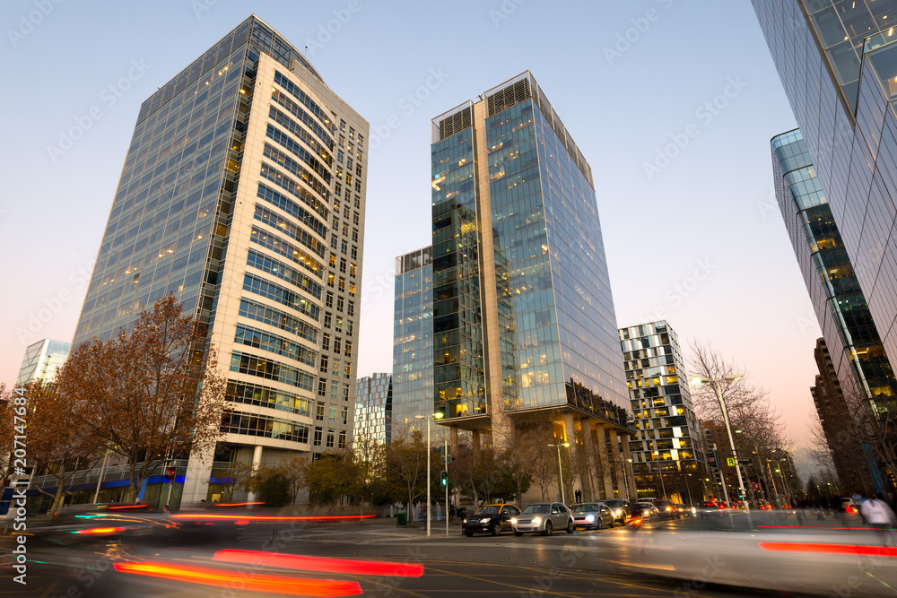Office buildings at Nueva Las Condes business center, Las Condes, Santiago de Chile