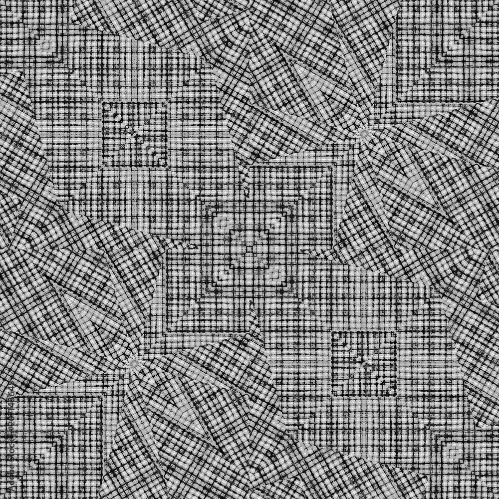 Linear Intricate Geometric Seamless Pattern