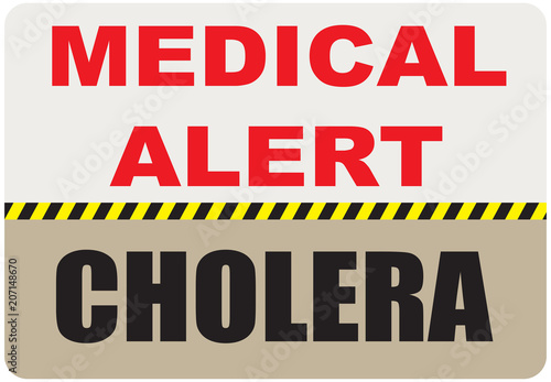 Sign Medical Alert - Cholera