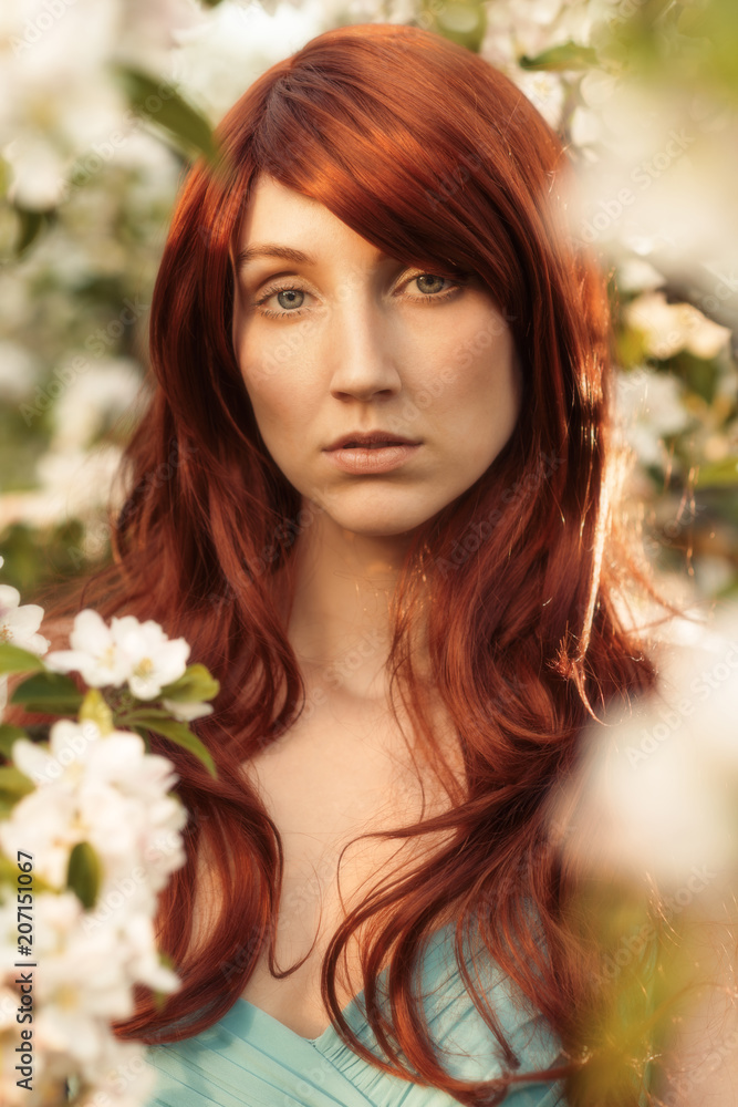 Woman In Spring Blossom Woman In Spring Blossom