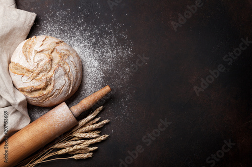 Homemade crusty bread