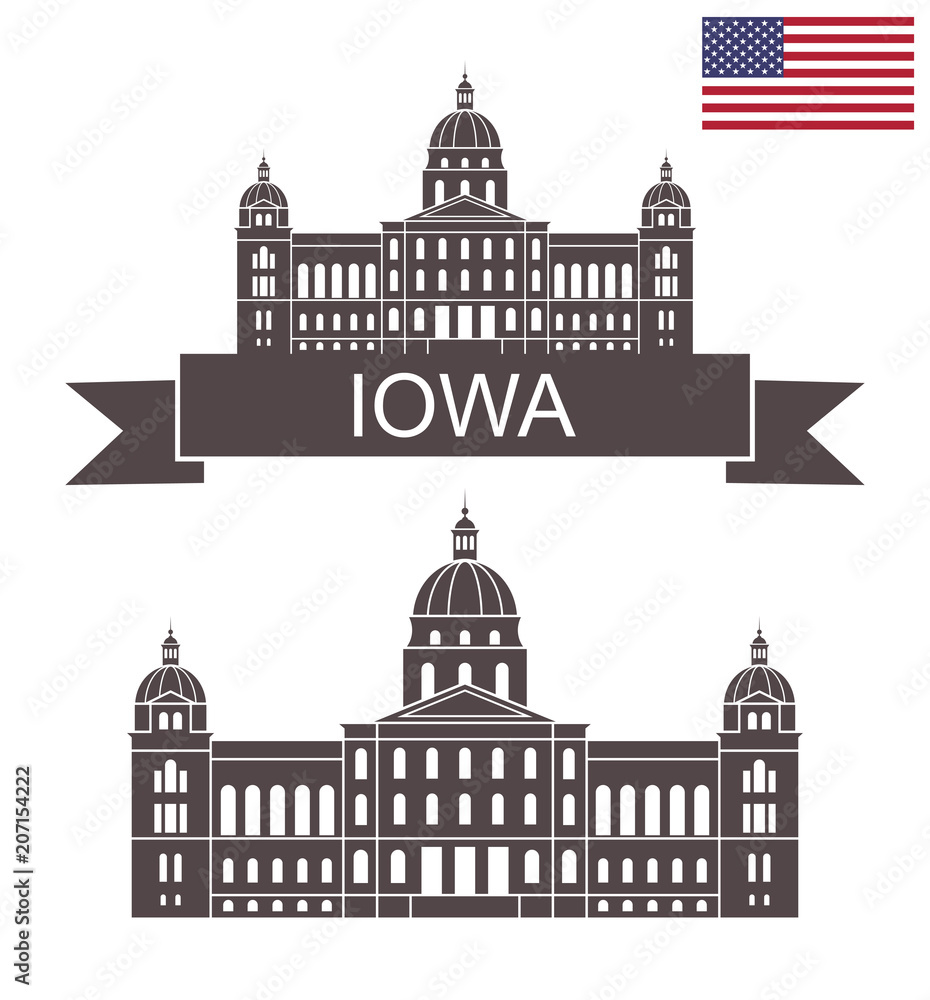 State of Iowa. Iowa state capital