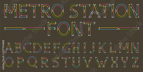 Metro styled font for dark background