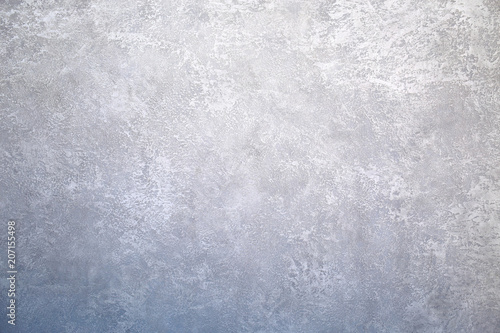 Fotografie Texture background image of a wall with silvery or metallic shining plaster