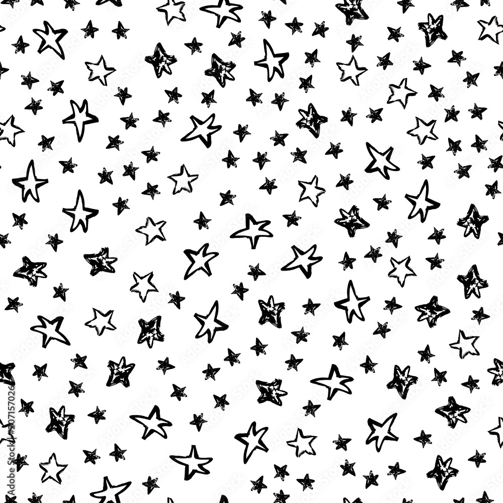 Naklejka premium seamless stars pattern